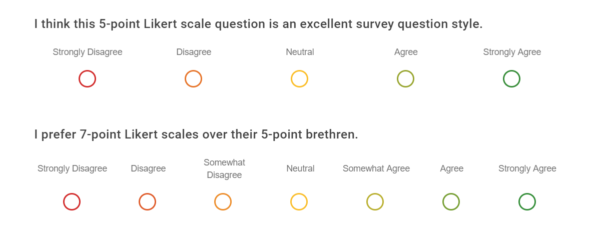 Survey Scales Go from Bad to Good